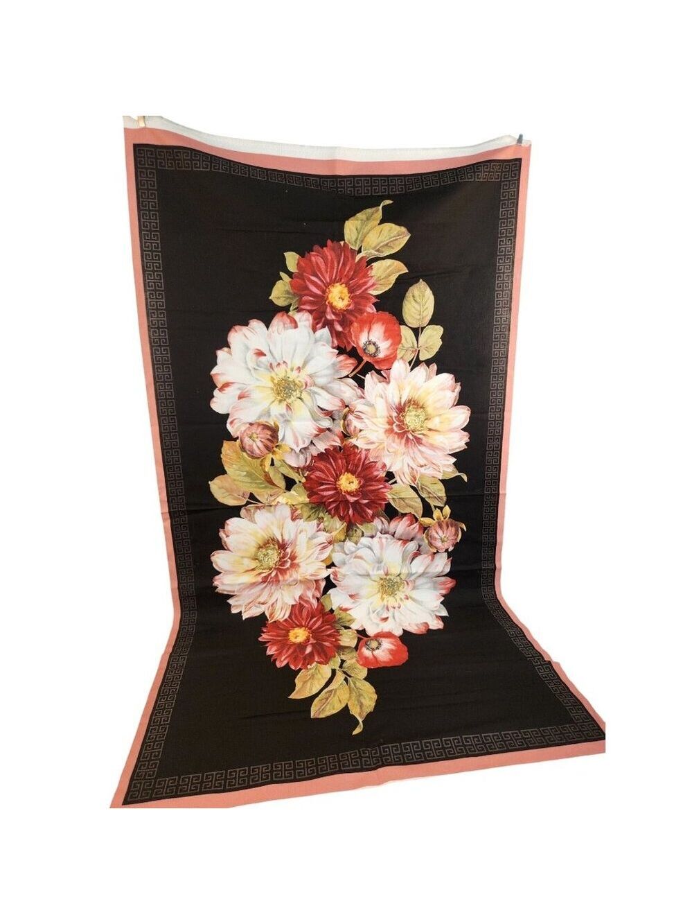 Rosewood Lane Fabric Panel By Lisa Audit Floral Bouquet Design 24x44 Inches Cott